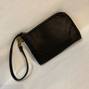 Frye & Co. Black Leather Wristlet